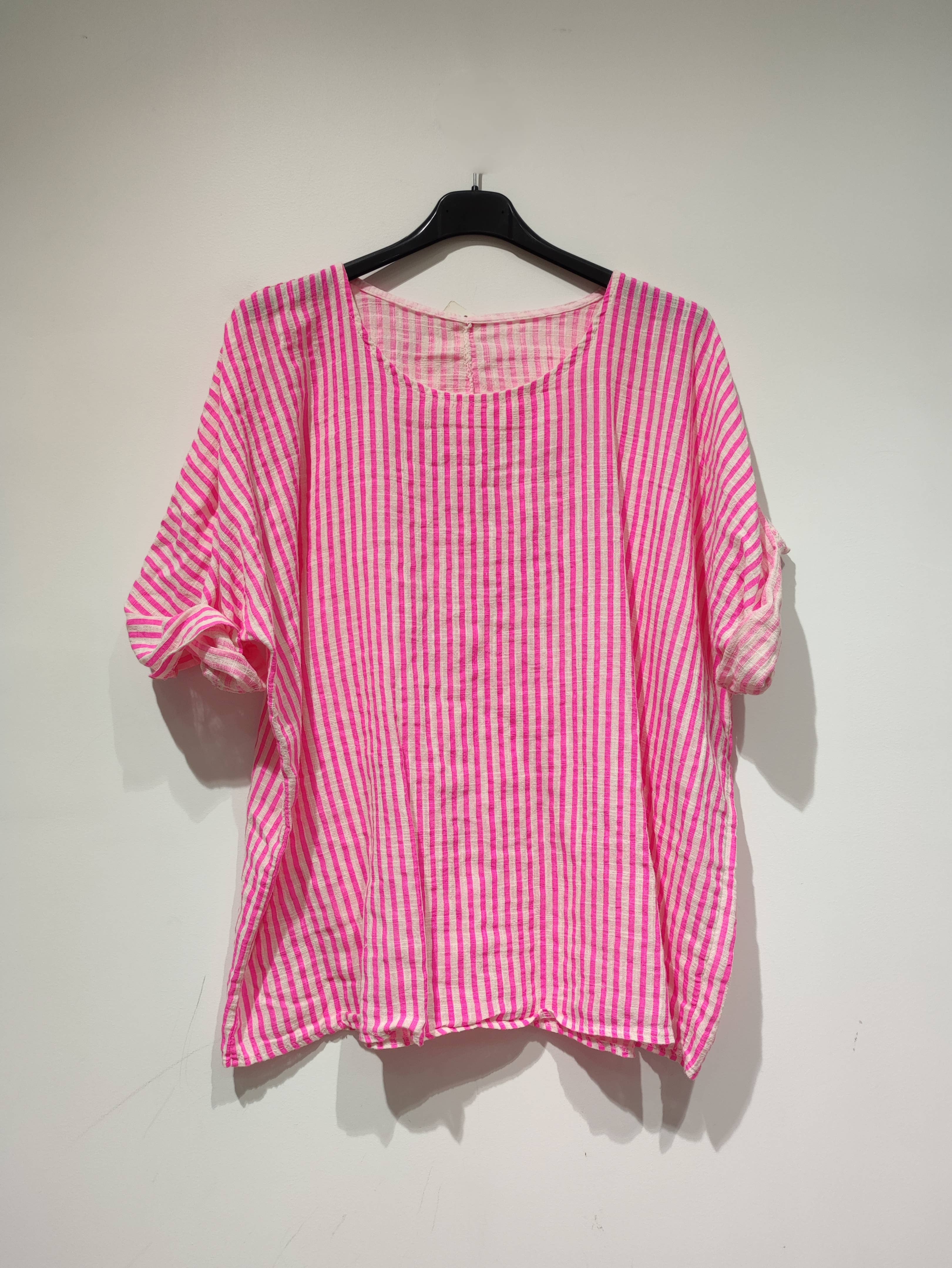 Pomelo paris - Wholesale Blouse - Women's - COTON striped T-shirt - PE250