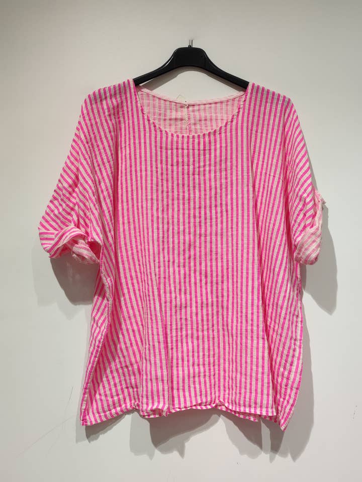 Pomelo paris - Wholesale Blouse - Women's - COTON striped T-shirt - PE250