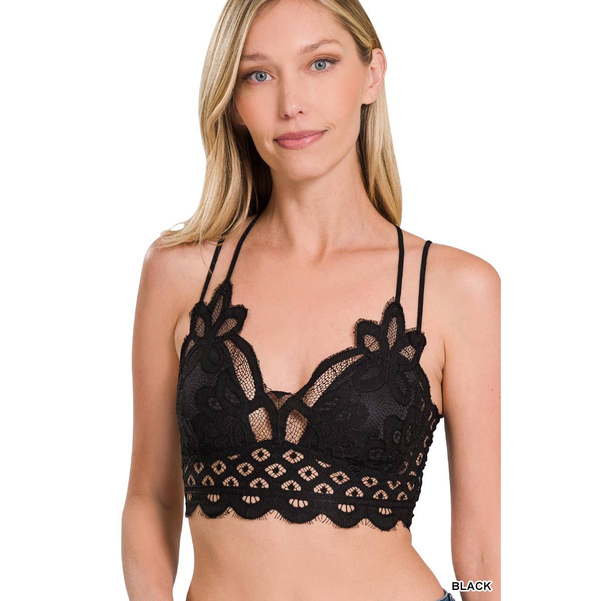 Apolline - Wholesale Bralette - Women's - CROCHET LACE BRALETTE WITH BRA PADS16