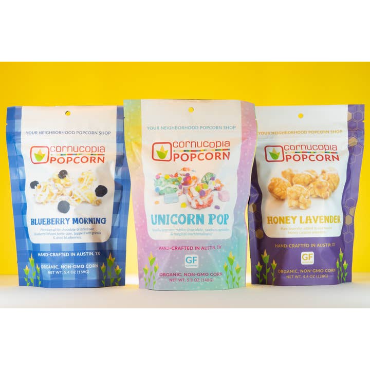 Cornucopia Popcorn - Wholesale Popcorn - 30pk NEW Spring Flavors- 3 flavors