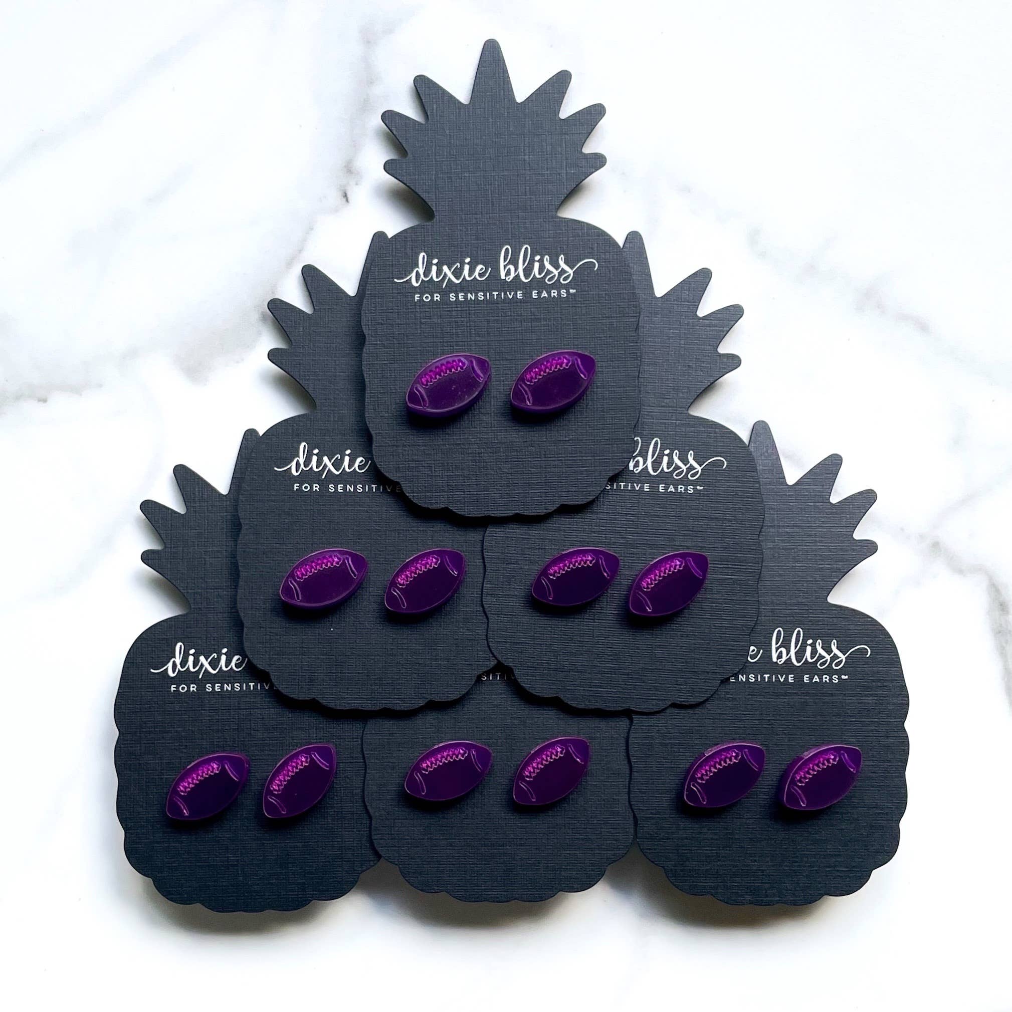 Dixie Bliss - Wholesale Stud/Post Earrings - Football Sport Team Stud Earrings - 12 colors!9