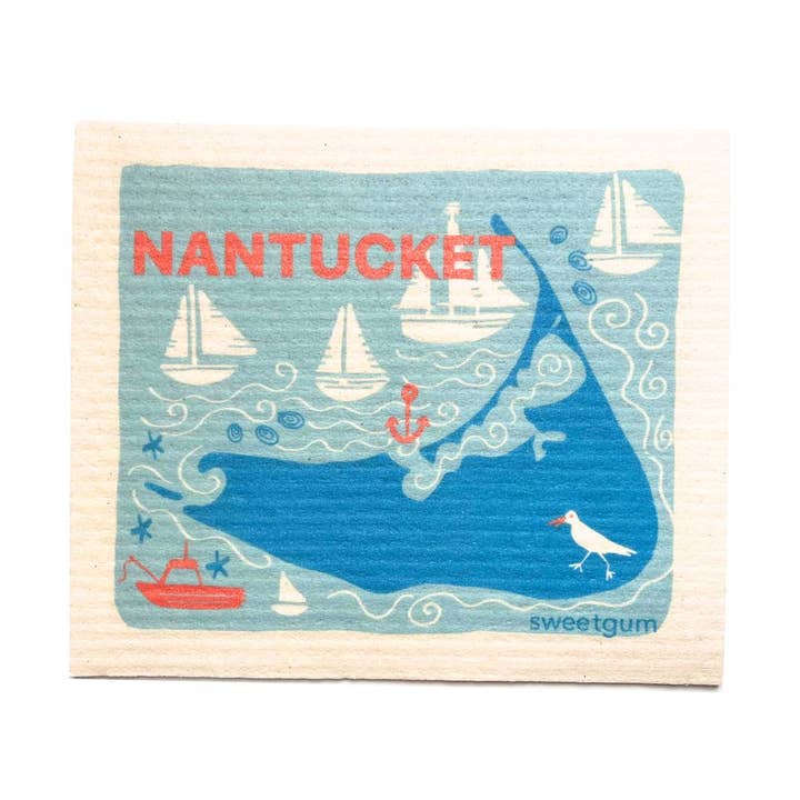 Torchon suédois Nantucket pour la vente par Sweetgum Home