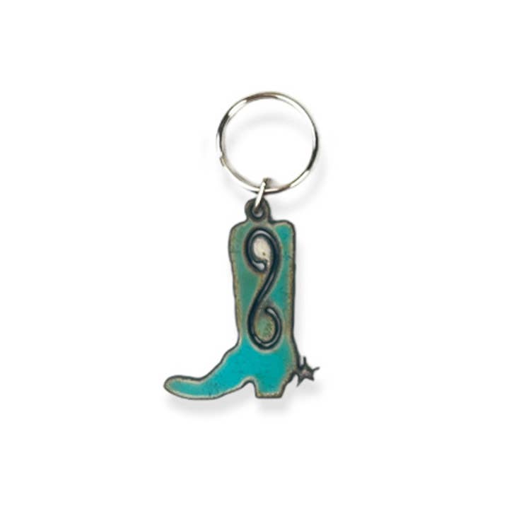 Iron Jewel - Wholesale Keychain - Unisex - Boot keychain Western keyring rodeo Texas Oklahoma Las Vegas1