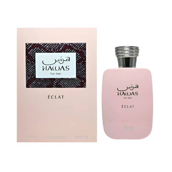 Rasasi Hawas Eclat for Women EDP 3.4 FL OZ – A Modern Floral Gourmand for wholesale by HA Fragrances