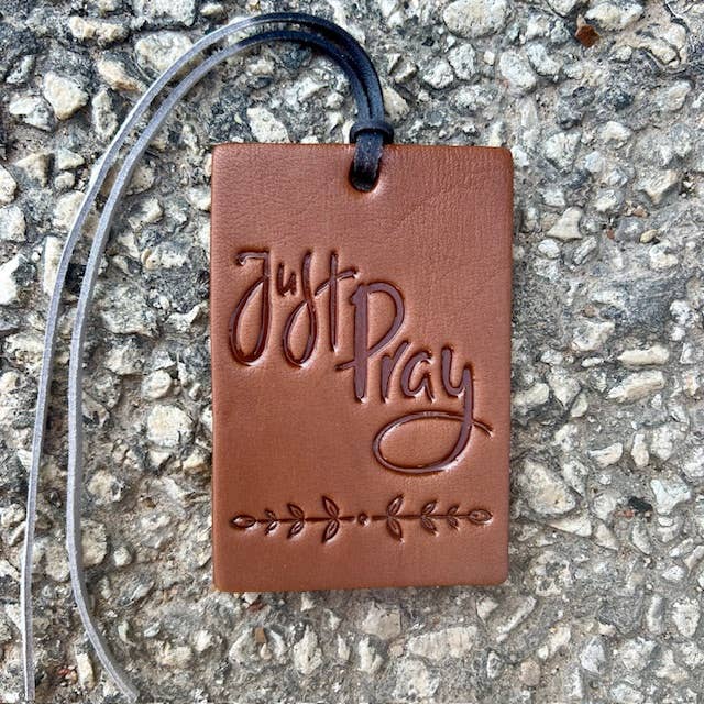 Callahan Leather Co. - Wholesale Car Freshener - Unisex - Rectangle Just Pray Air Flair