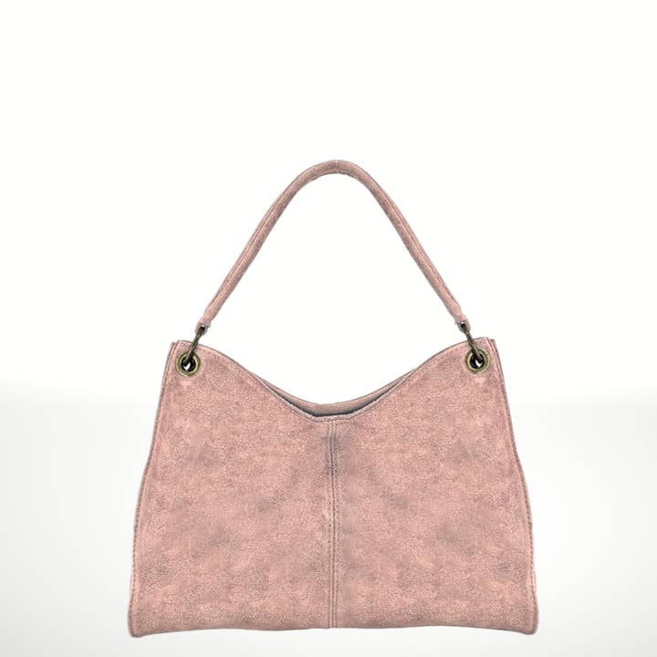 ITALIAN'S LEATHER - Wholesale Shoulder Bag - Women's - Riccio Suede Leather Bag 22021414