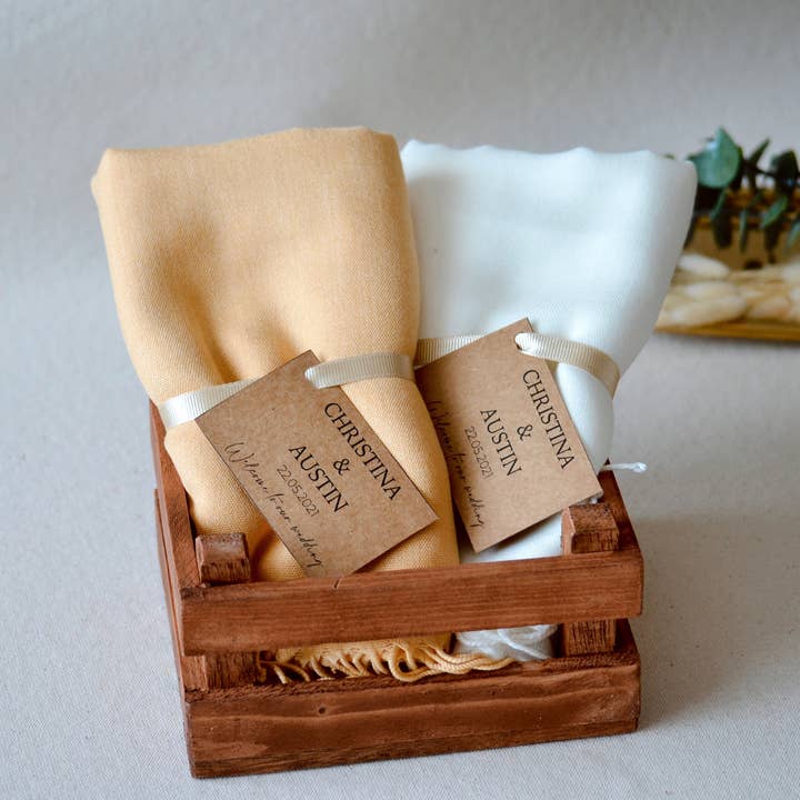 Uniq Favors - Wholesale Scarf - Women's - Pashmina Shawl Wedding, Bridal Shower Favor, Bulk Scarves
