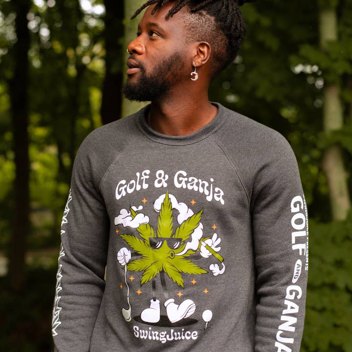 Chandail à manches multiples Golf & Ganja pour la vente par SwingJuice