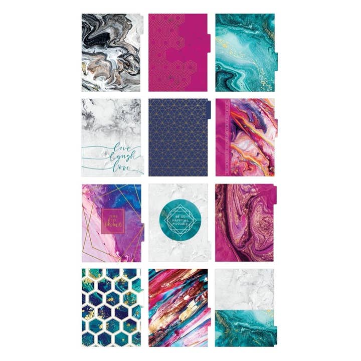 Paper House Productions - Wholesale Planner - Blauw marmer 12 maanden ongedateerde planner1