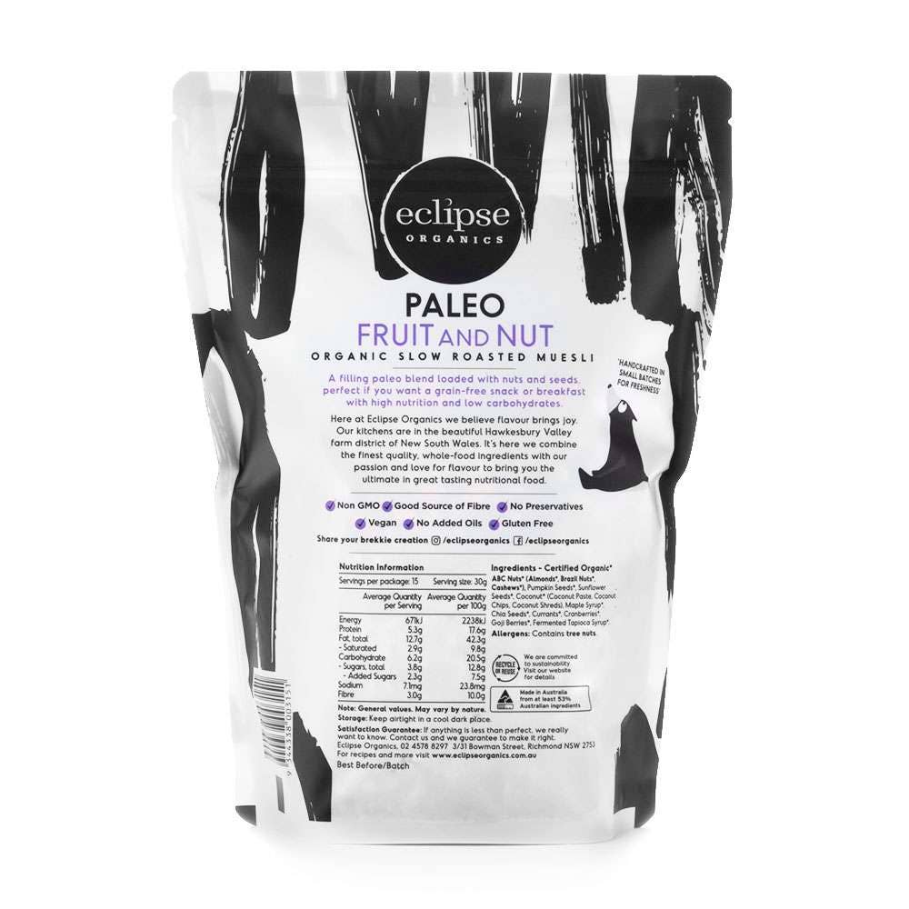 Eclipse Organics - Wholesale Granola - Organic Toasted Muesli – Paleo Fruit and Nut Crunch1