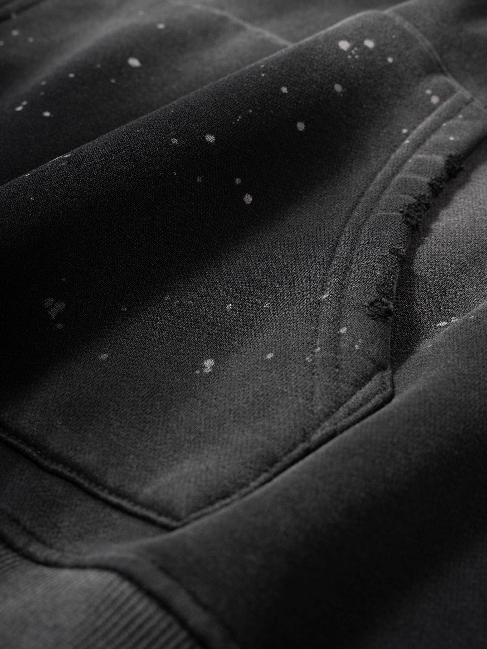 Zwart Verslind Grunge Cerberus Verontruste Hoodie voor groothandel op Faire4