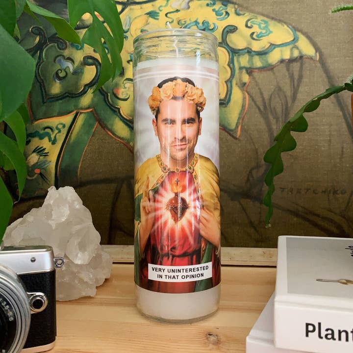 Saint David Rose | Daniel Levy | Schitt's Creek Prayer Candle for wholesale by Ain't Saint