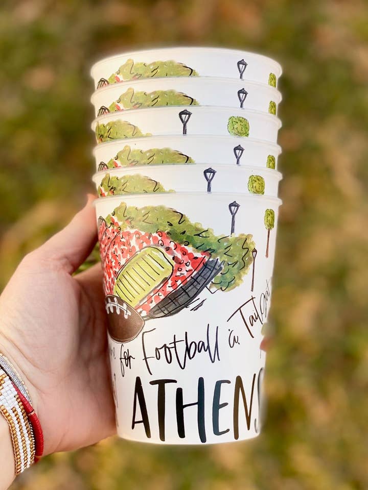 Athens, Ga Reusable Party Cups for wholesale by Happy By Rachel, LLC