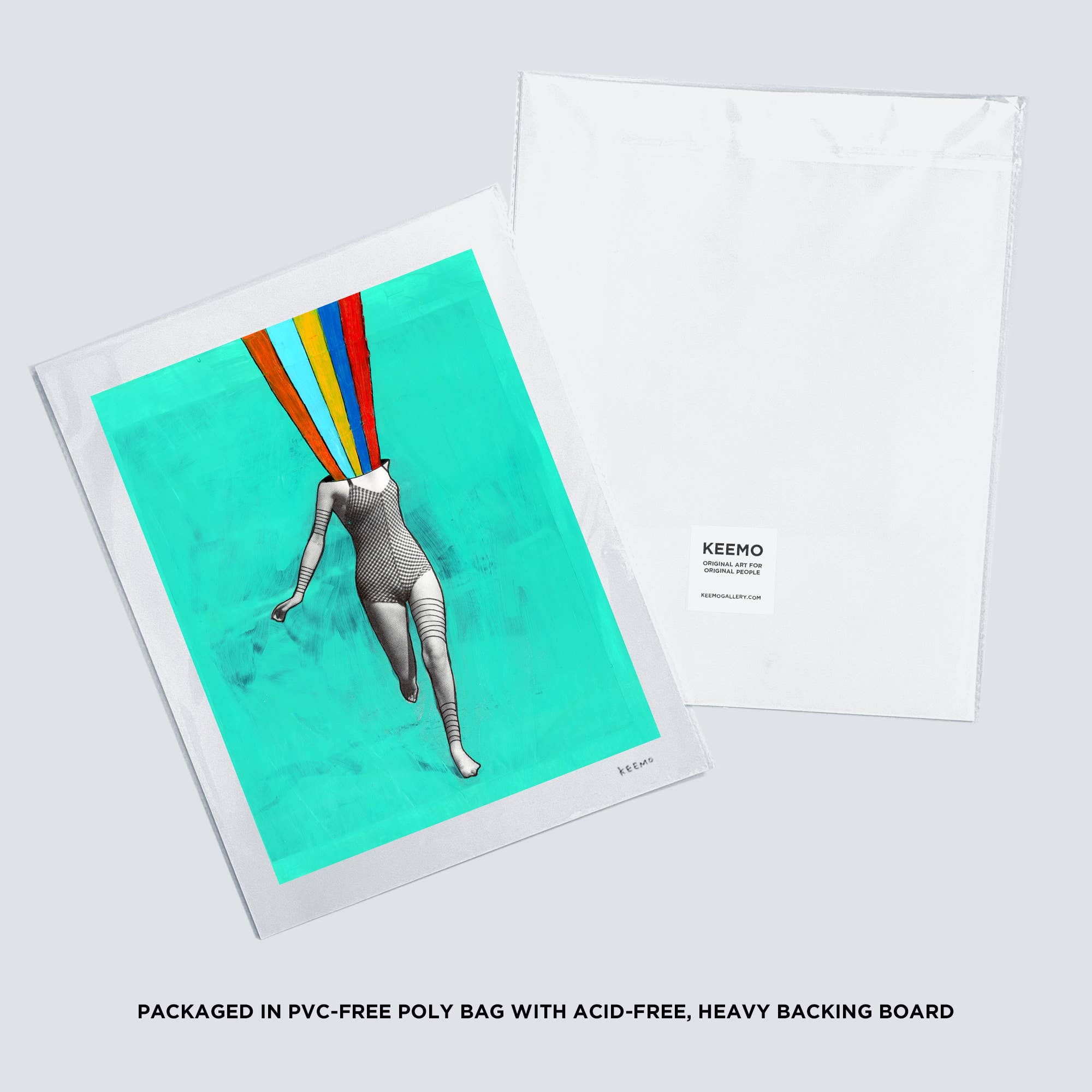 Keemo Gallery - Wholesale Art Print - Rainbow Colorful Signed Unique Figure Art Print LGBTQ Pride4