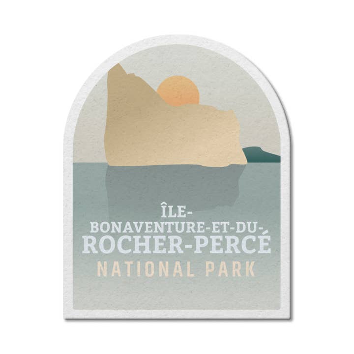 Iile-Bonaventure-et-du-Rocher-Percée Quebec Nationalpark Vandtæt vinylklistermærke for engroshandel hos Canada Untamed