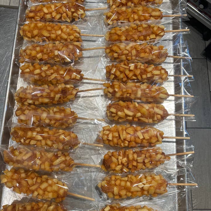 Aardappel Topping Rundvlees Worst Corn Dog (Groot formaat-(50st)) voor wholesale door THANK YOU DONUTS & CORN DOGS