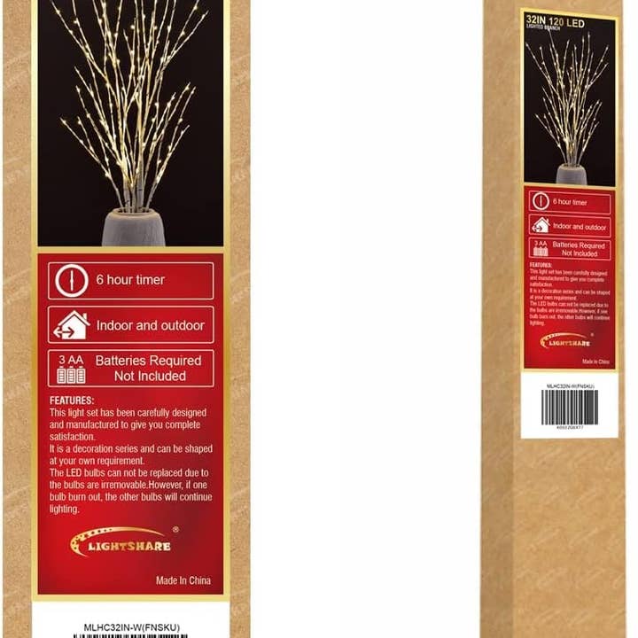 LIGHTSHARE - Wholesale Artificial Plant - Lighted Artificial Birch Twigs - 32IN and 41IN Options Avail5