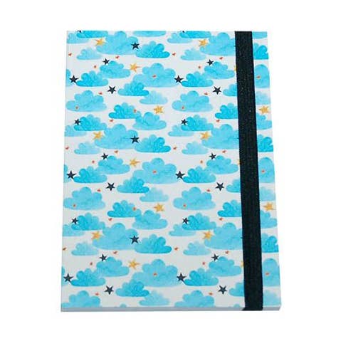 A5 NOTEBOOK PRINTED 'BLUE CLOUDS' for wholesale by Aktual / Dekora Import S.A