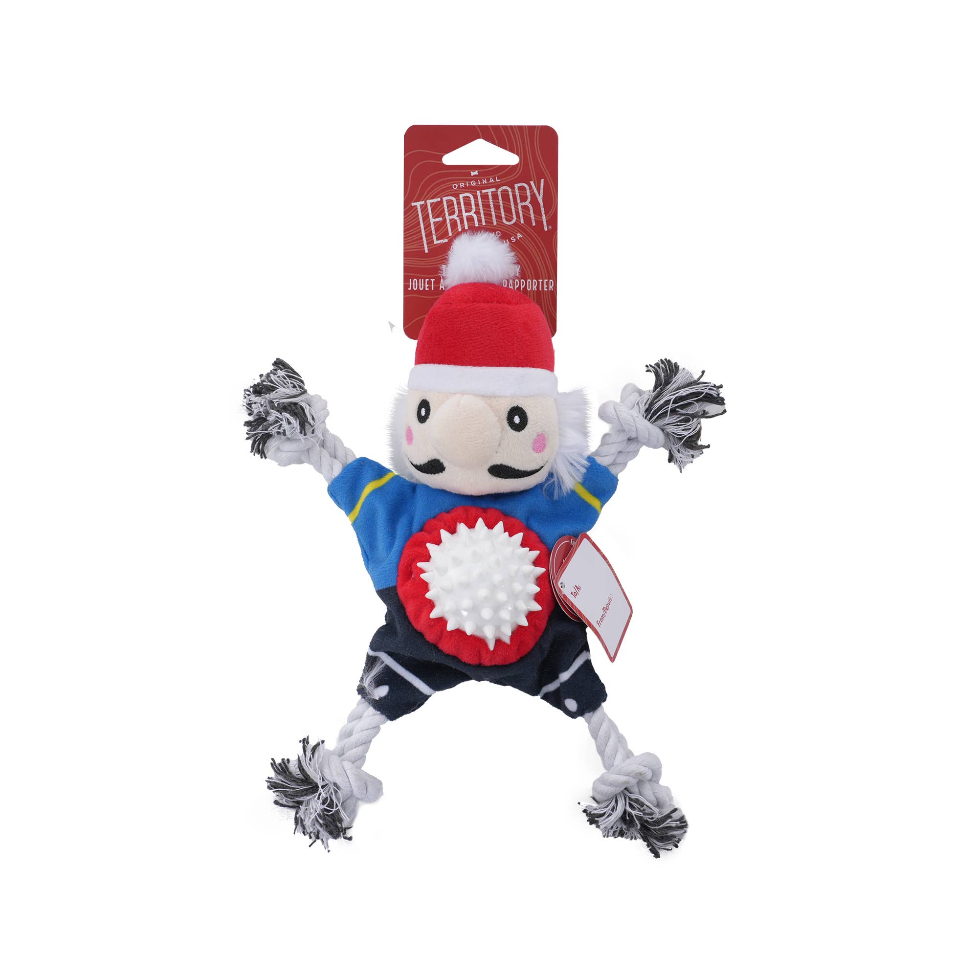 Original Territory - Wholesale Pet Toy - Dog - Nutcracker 2-In-1 Fetch Tug Dog Toy2