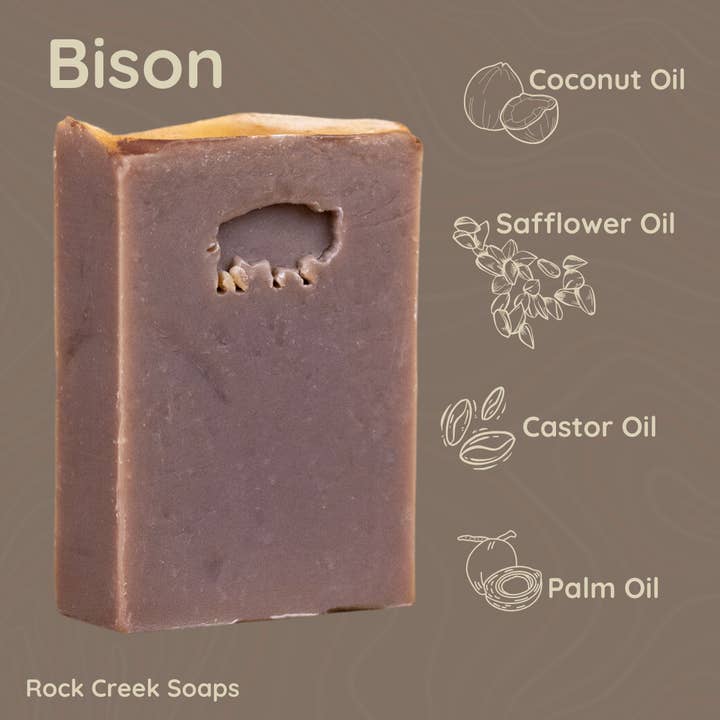 Rock Creek Soaps - Wholesale Bar Soap - Bison Bar Soap | Amber Vanilla & Lavender