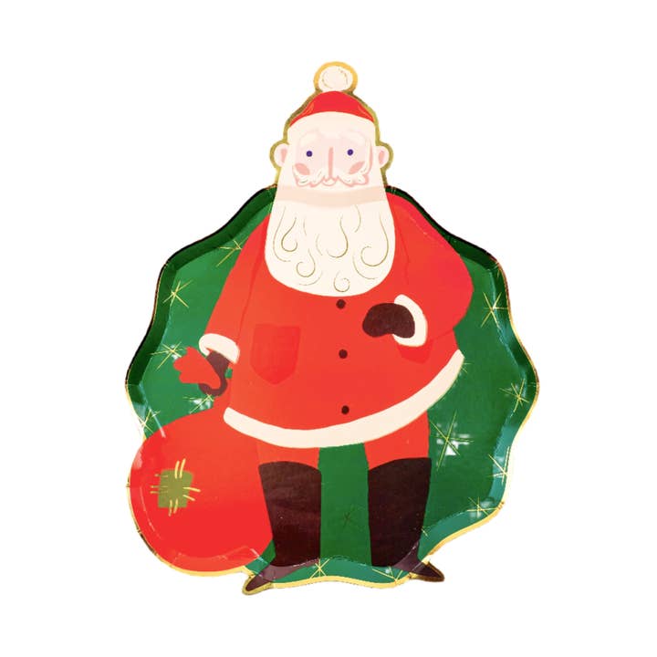 HOL24-DP3- Julemandens Glæde Desserttallerkener for engroshandel hos Gatherings by Curated Paperie