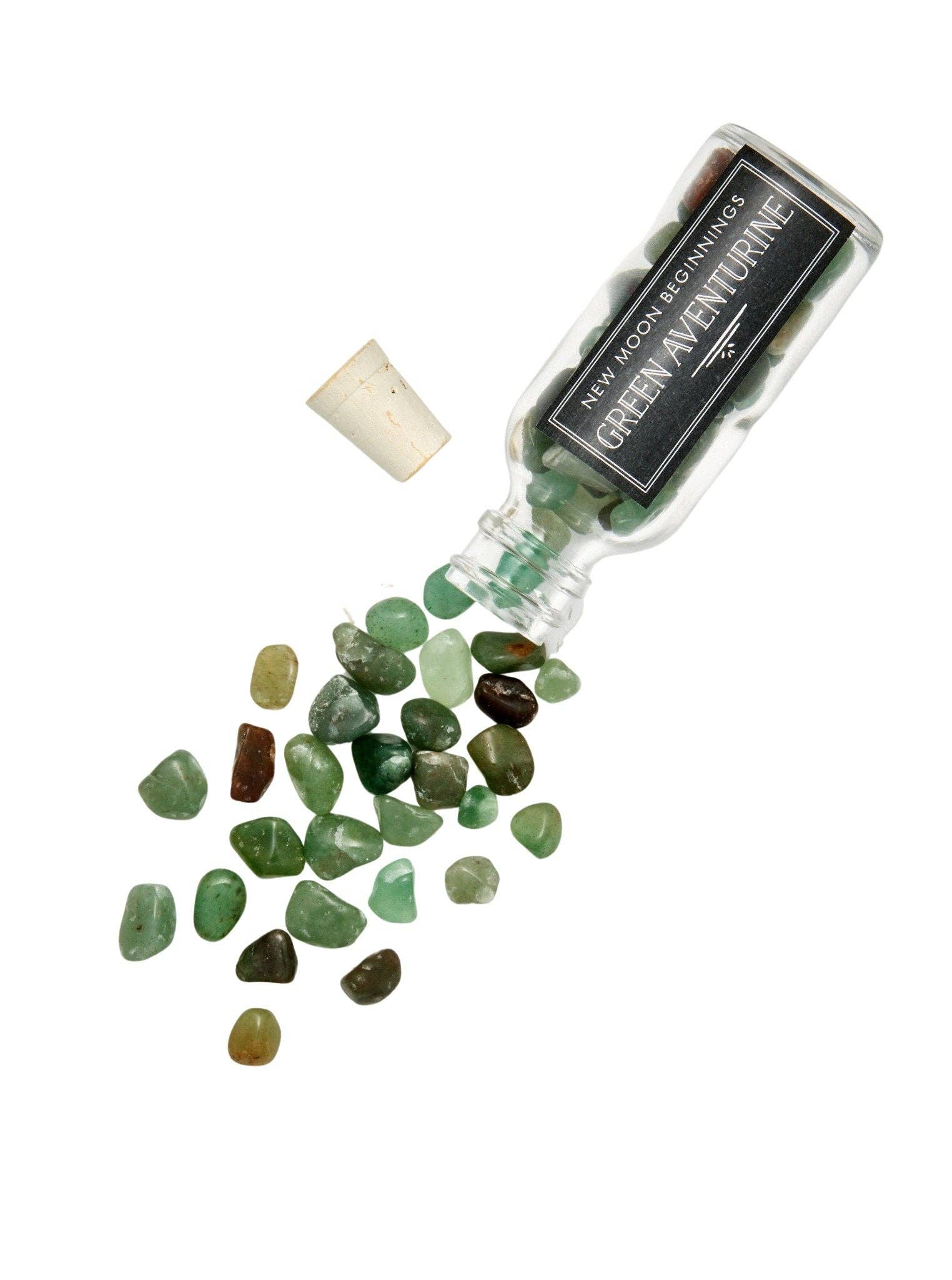 New Moon Beginnings - Wholesale Spiritual Stone/Crystal - Natural Gemstone Chips in a Bottle -70 stone types available10