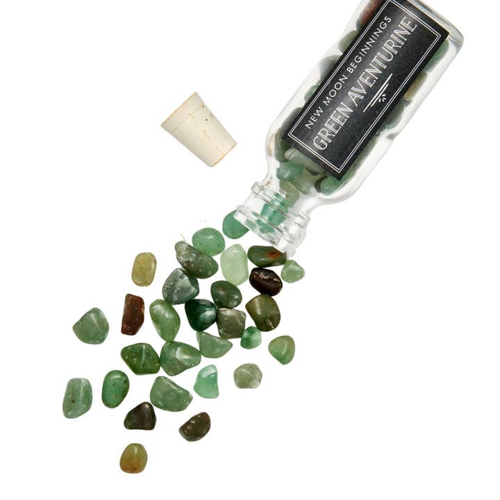 New Moon Beginnings - Wholesale Spiritual Stone/Crystal - Natural Gemstone Chips in a Bottle -70 stone types available10