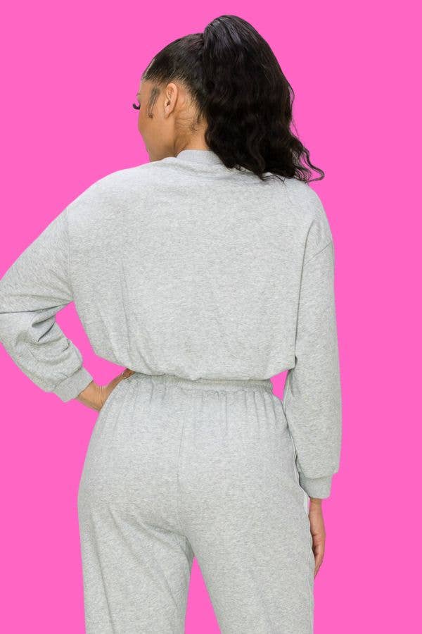 Shop Michella - Wholesale Lounge Set - Women's - FRENCH TERRY JOGGER SWEAT PANTS SET9