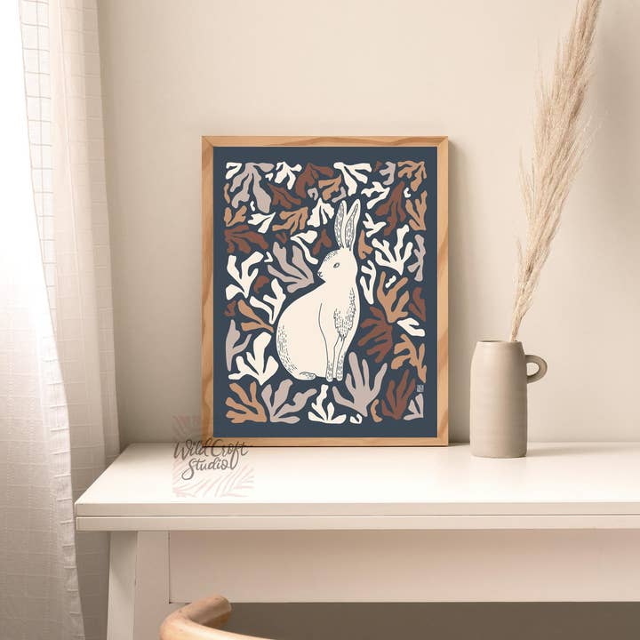 Wild Croft Studio - Wholesale Art Print - Darling Bunny (Muted) Art Print4
