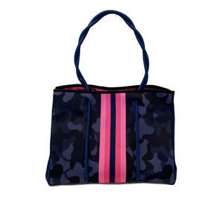 The Gianna - Solid Pink Neoprene Tote Bag