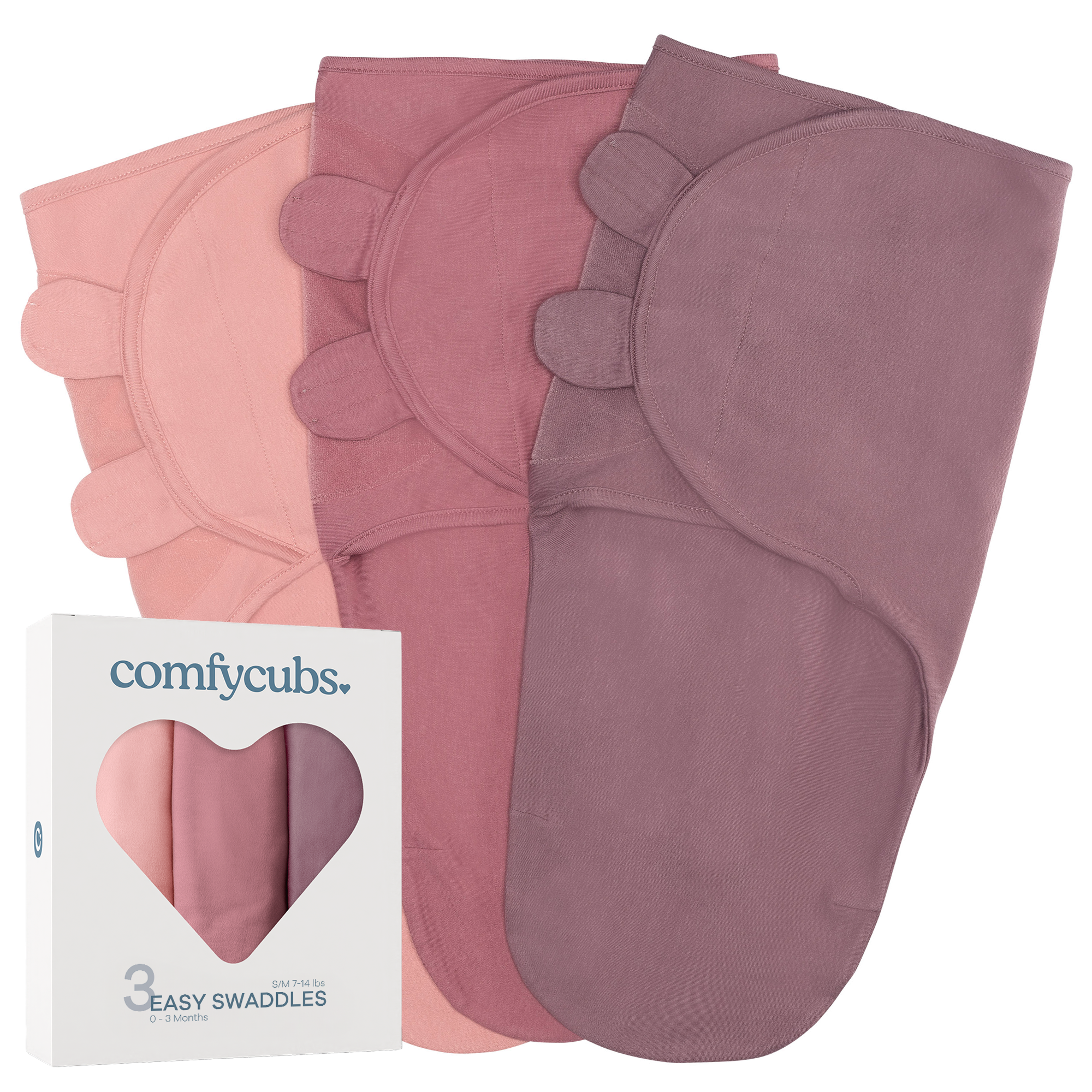 Comfy Cubs - Wholesale Swaddle - Baby - Easy Swaddle Blanket, 3 Pack - 100% Cotton by Comfy Cubs33