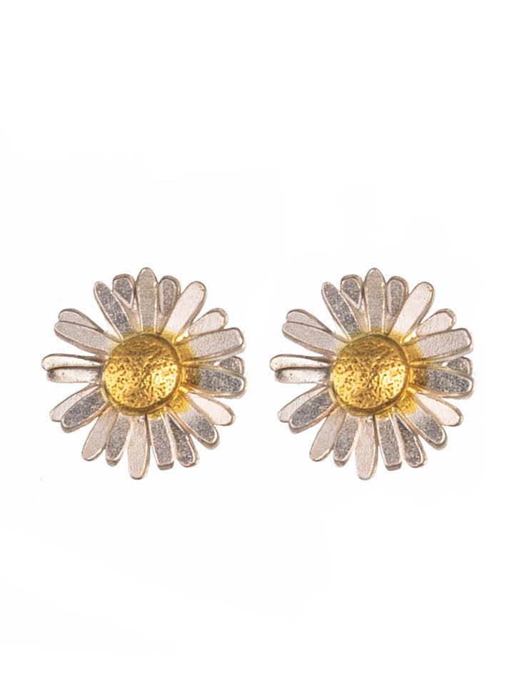 Puces d'oreilles Daisy Flower pour la vente par Amanda Coleman Jewelry