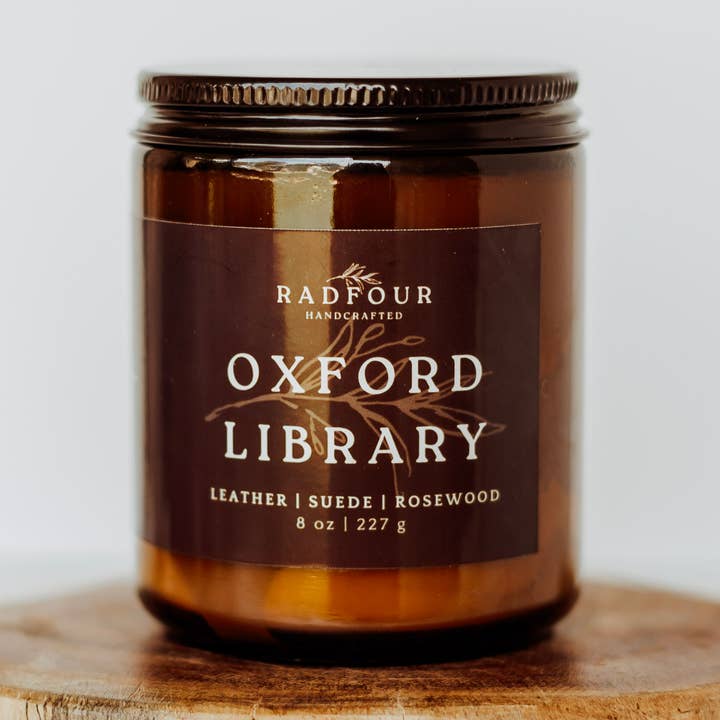 Oxford Library Candle for wholesale by Radfour Handcrafted