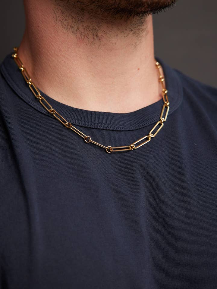 6mm Gold Jewelry Chain Necklace for Men for wholesale by We Are All Smith