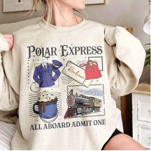 Polar Express Sweatshirt for wholesale by Sunflower Designs