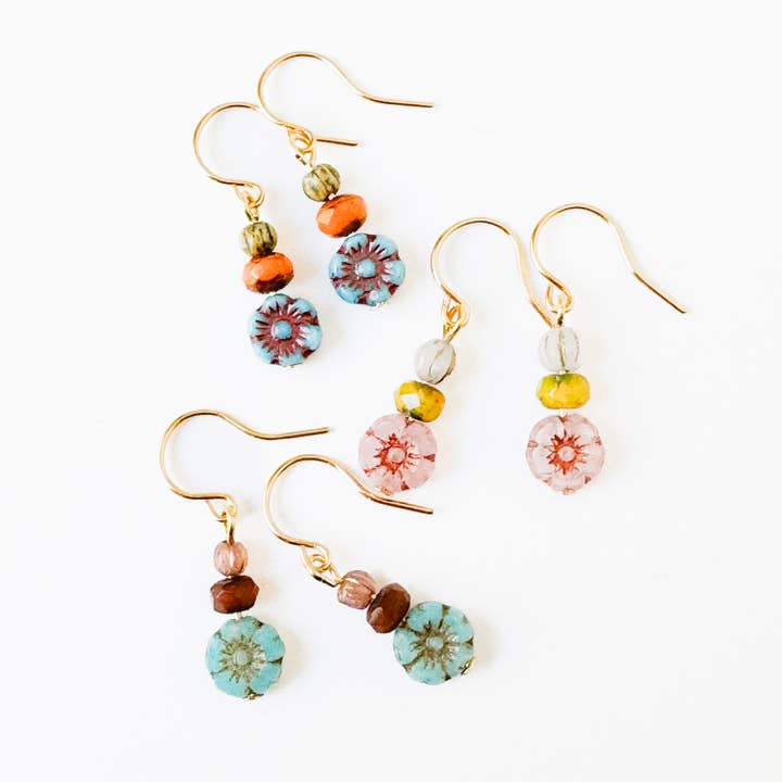 Charming Small Flower Earrings for wholesale by Nest Pretty Things