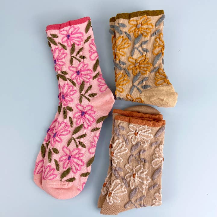 mildstyles - Wholesale Socks - Women's - Sweet Flower Tube Socks