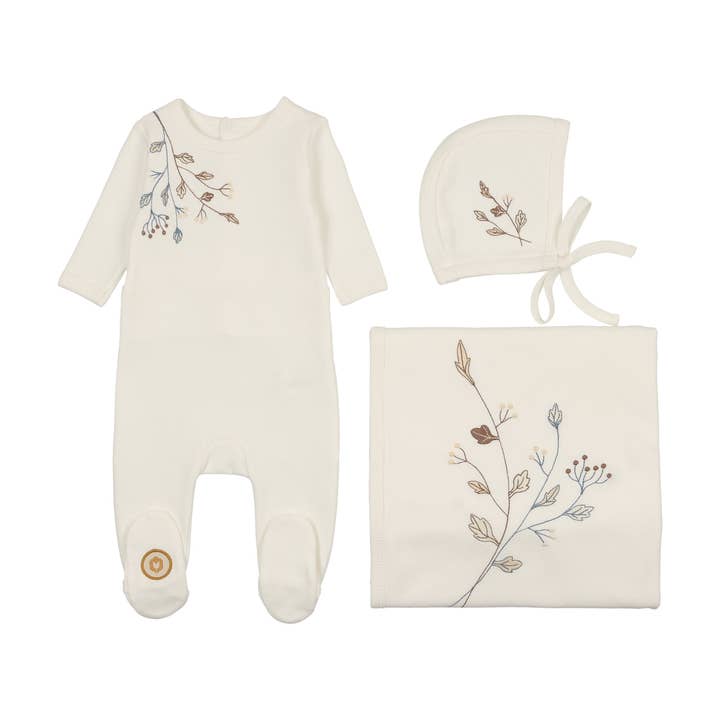 Budding Blossoms Drenge Layette-sæt for engroshandel hos Mon Tresor Bebe