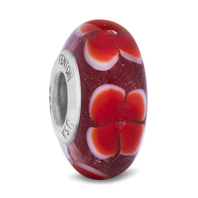 ”Skönhet och glädje” Glas Tillverkad Pärla för wholesale av Fenton Glass Jewelry