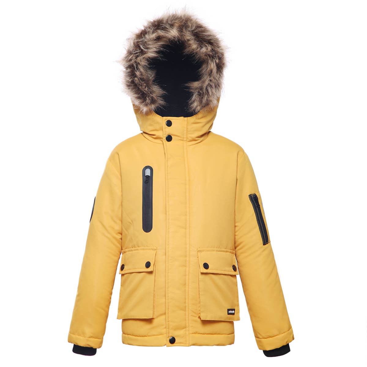 Rokka & Rolla - Wholesale Parka - Kids - Boys' Winter Coat with Faux Fur Hood Parka Jacket39