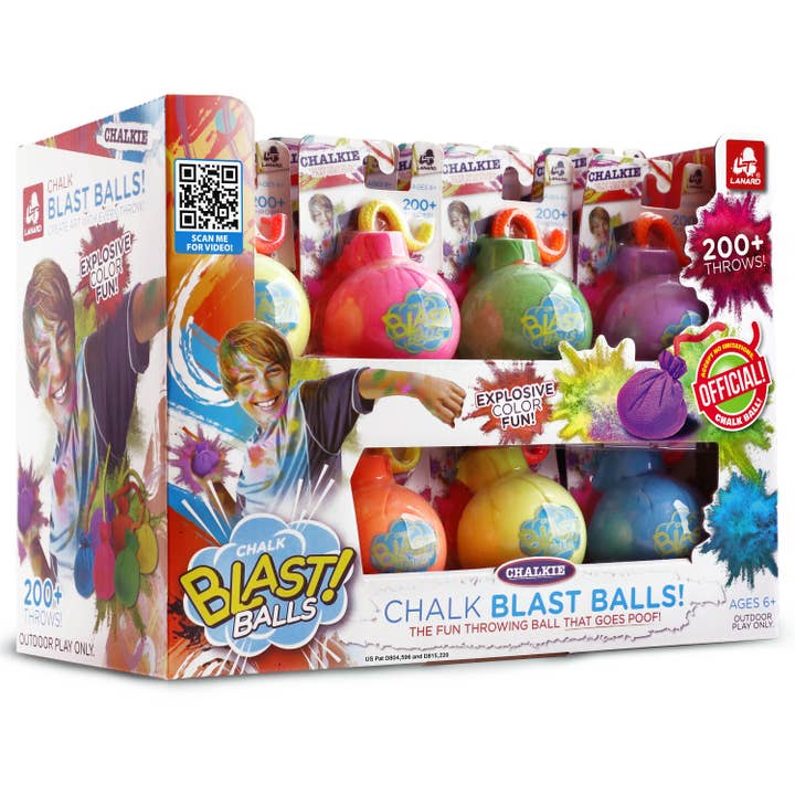 US Toy Company - Wholesale Toy Set - Kids - Chalk Blast Balls 48-unit Display