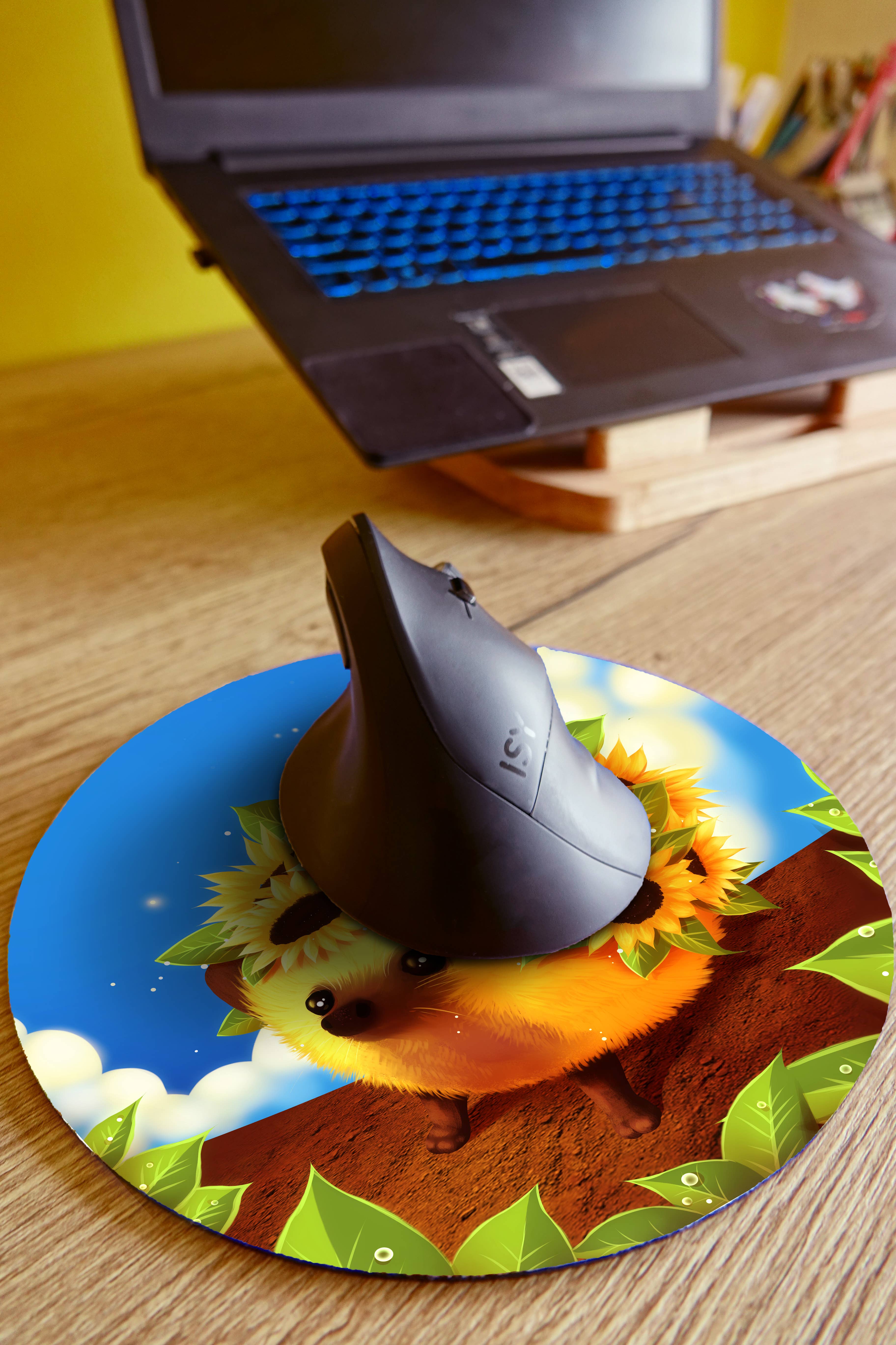 Digitaldreamcloud - Wholesale Mousepad/Trackpad - Sunflower hedgehog mouse pad   2