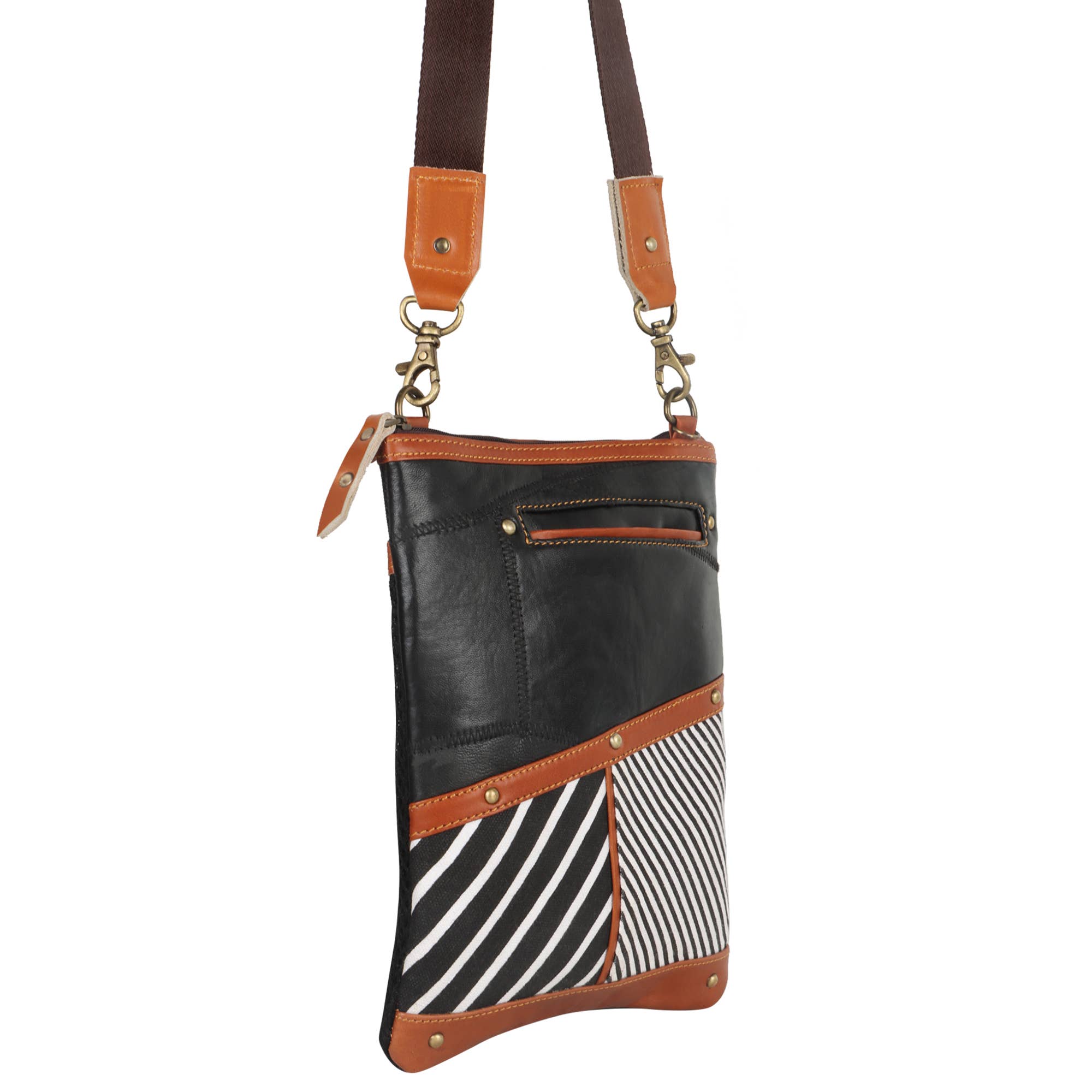 Vaan & Co. – wholesale Crossbody bag – Women's – Blaise Brisk Stripe Crossbody3