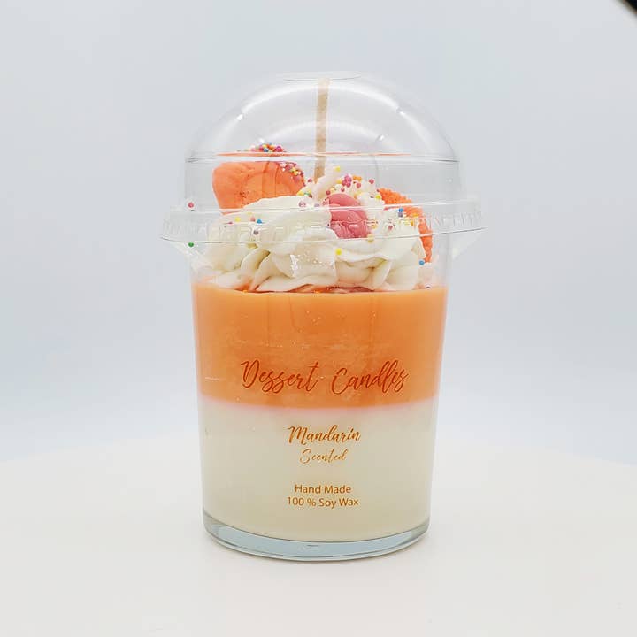 Dessert Candles - Wholesale Novelty Candle - 12oz Mandarin Dessert Candle