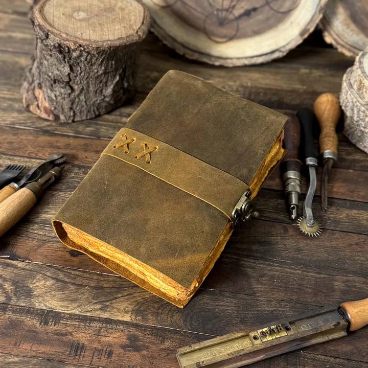 Billion Brothers - Wholesale Journal/Diary - Vintage Leather Journal Blank Spell Book of Shadows Grimoire4