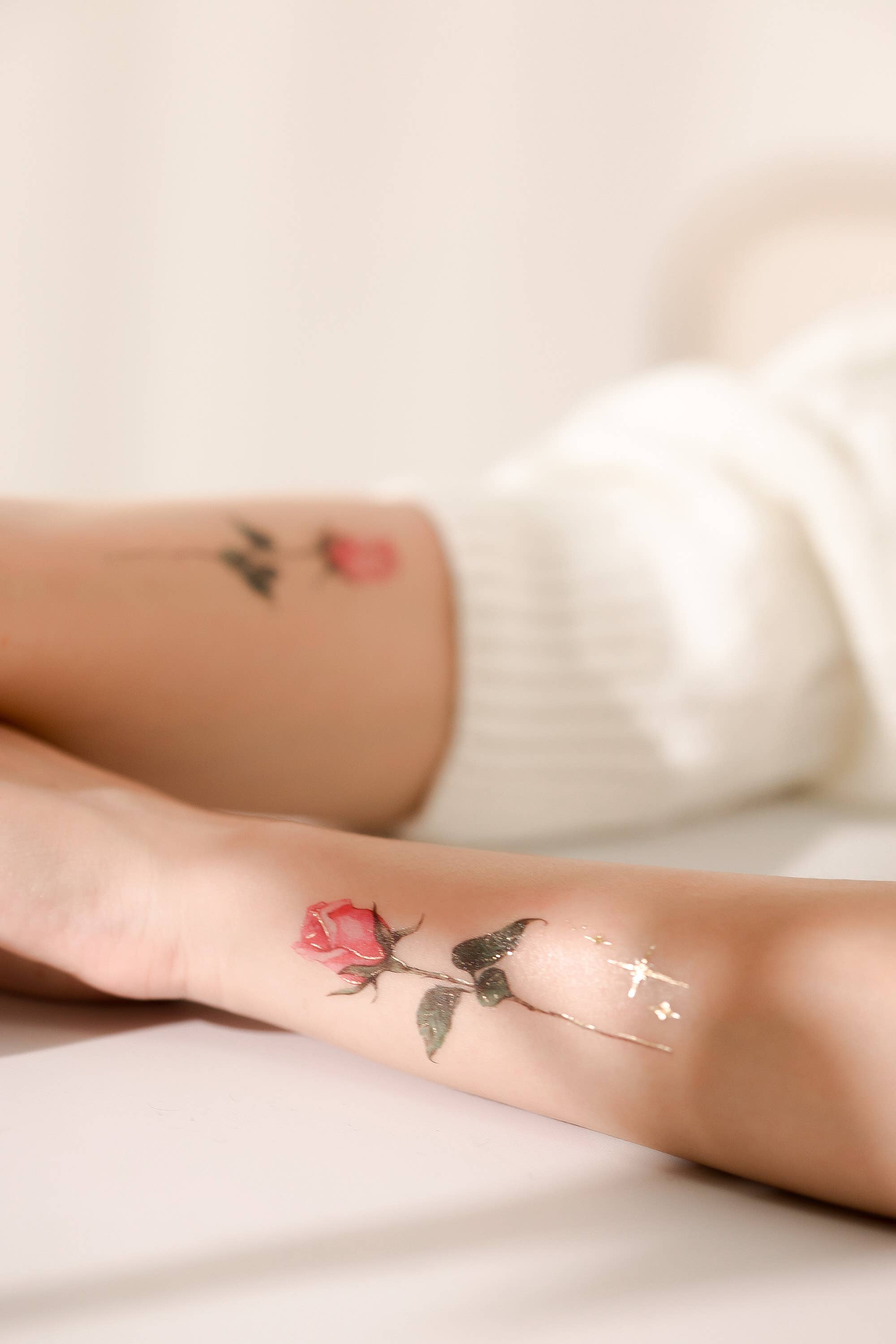 PAPERSELF - Wholesale Temporary Tattoo - English Rose Temporary Tattoo Stickers11