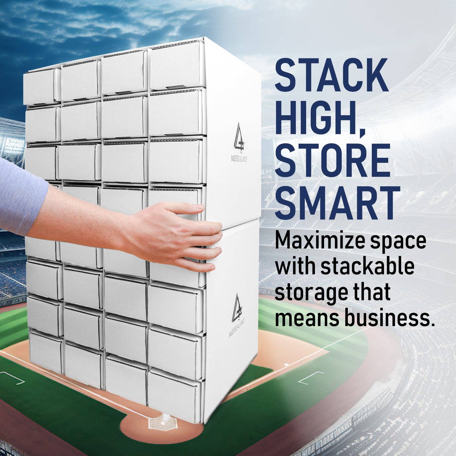 Invested Alliance LLC - Wholesale Storage Bin - Premium Cardboard Storage Box For Trading Cards6