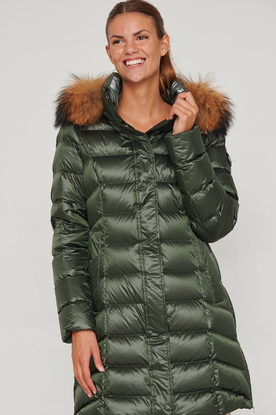 Henry arroway - Wholesale Pufferjack - Dames - MANHATTAN lange jas met slim fit en zijritsen2