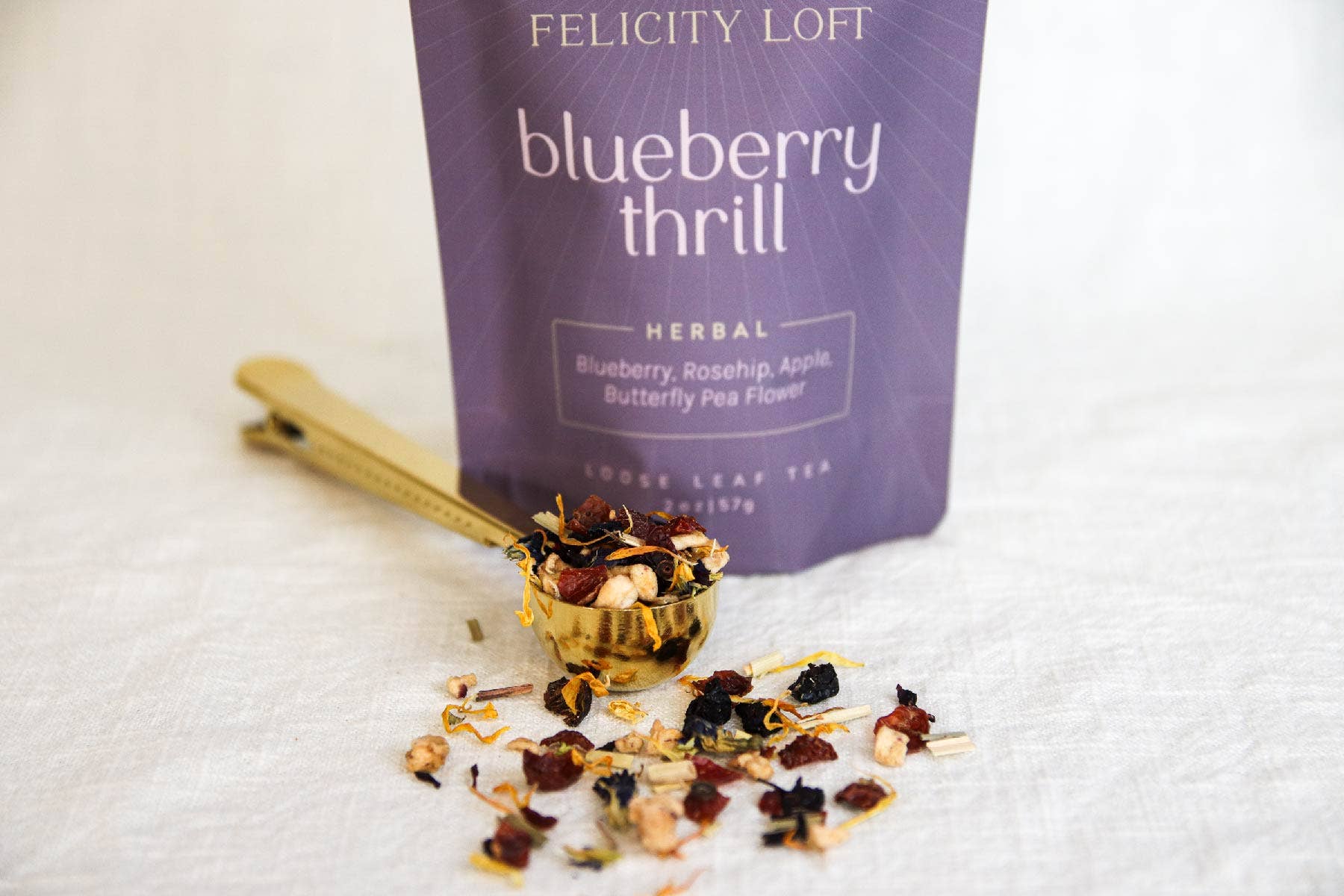Felicity Loft - Wholesale Loose Tea - Blueberry Thrill Tea2