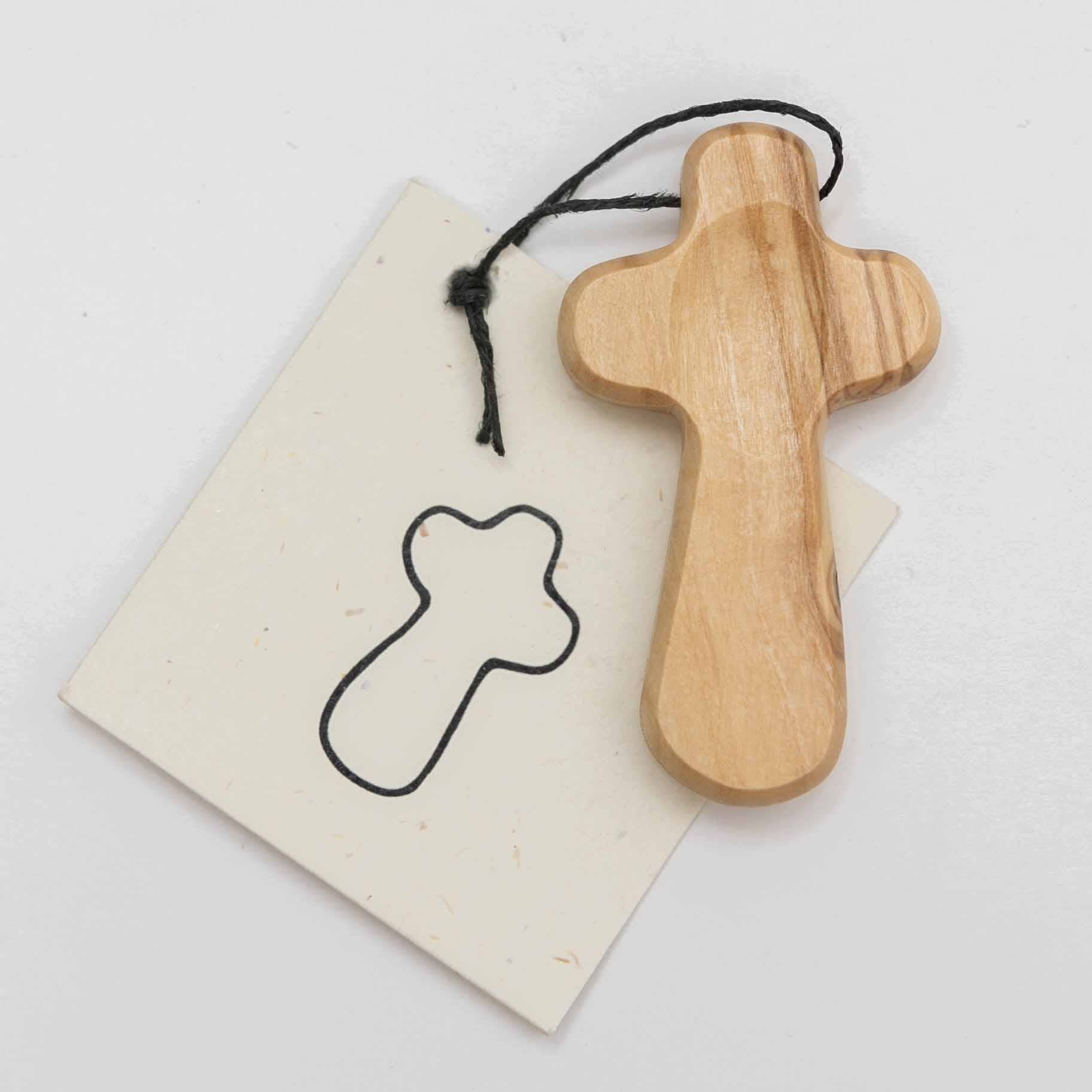 Ten Thousand Villages - Wholesale Wall Cross - Duea Olive Wood Pocket Prayer Cross *1